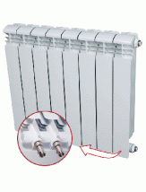 Алюминиевый радиатор Rifar ALUM VENTIL 500 8 секций (нижнее подключение)