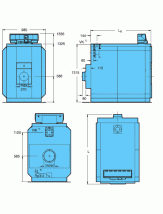 Напольный чугунный котёл Buderus (Будерус) Logano GE515-510, 510 кВт на газе или дизельном топливе, без системы управления, в сборе